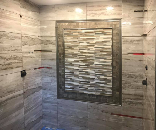 Remodeled Shower Tile